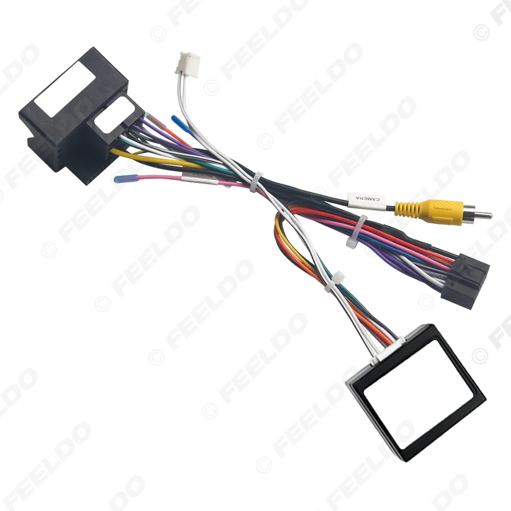 FEELDO Android Car Media Player Navi Radio CANBUS BOX Wire harness For Volkswagen Golf 5/6/Polo/Passat/Jetta/Tiguan/Touran/Skoda