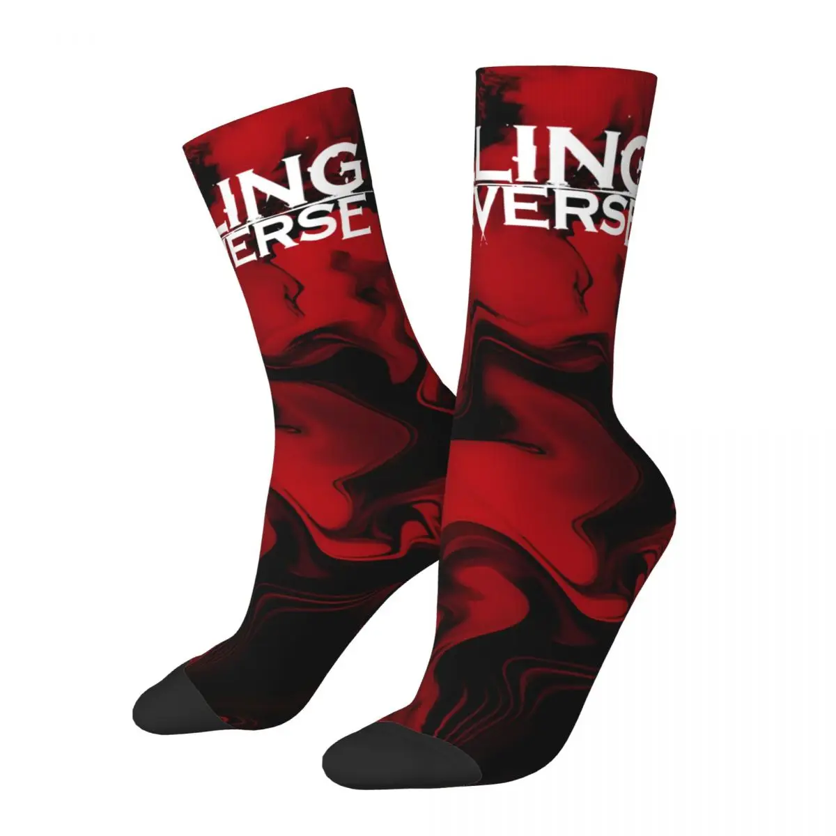 Falling In Reverse Logo Men's Socks Vintage Harajuku Falling In Reverse Street Style Novelty Seamless Crew Sock