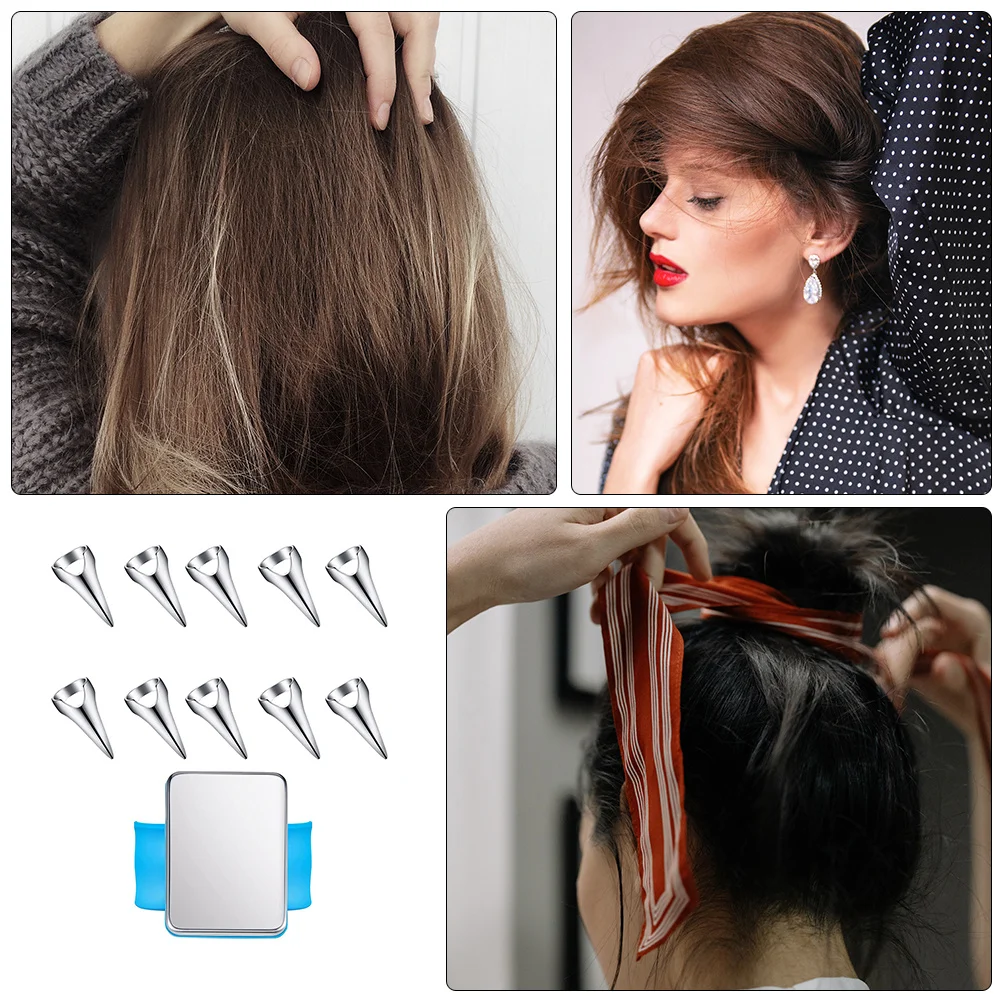 

1 комплект, магнитные кольца для пробора волос, кольцо для плетения пальцев ногтей, дизайн с открытым пальцем, инструмент для секционирования волос для укладки, аксессуары для салонов