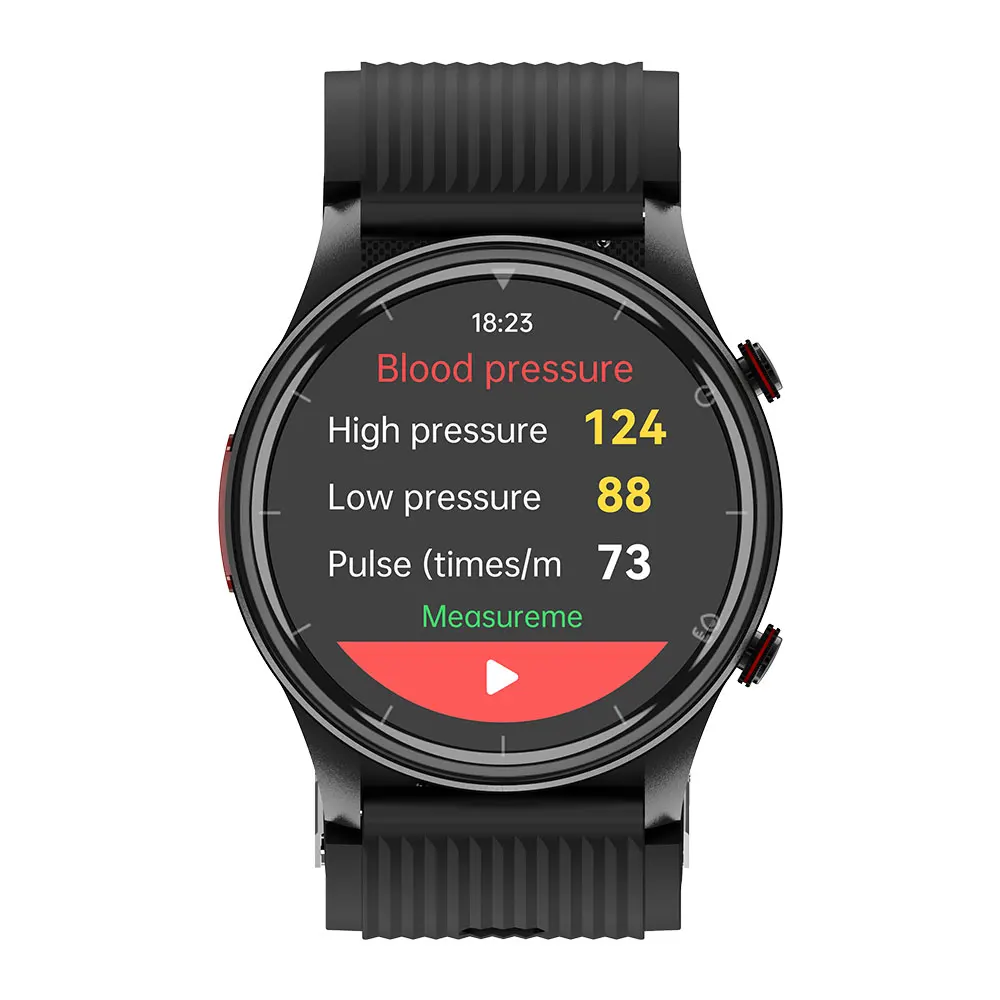 P700 مضخة هواء الضغط وسادة هوائية ضغط الدم ساعة ذكية بلوتوث دعوة AMOLED شاشة ECG رصد درجة حرارة الجسم ساعة