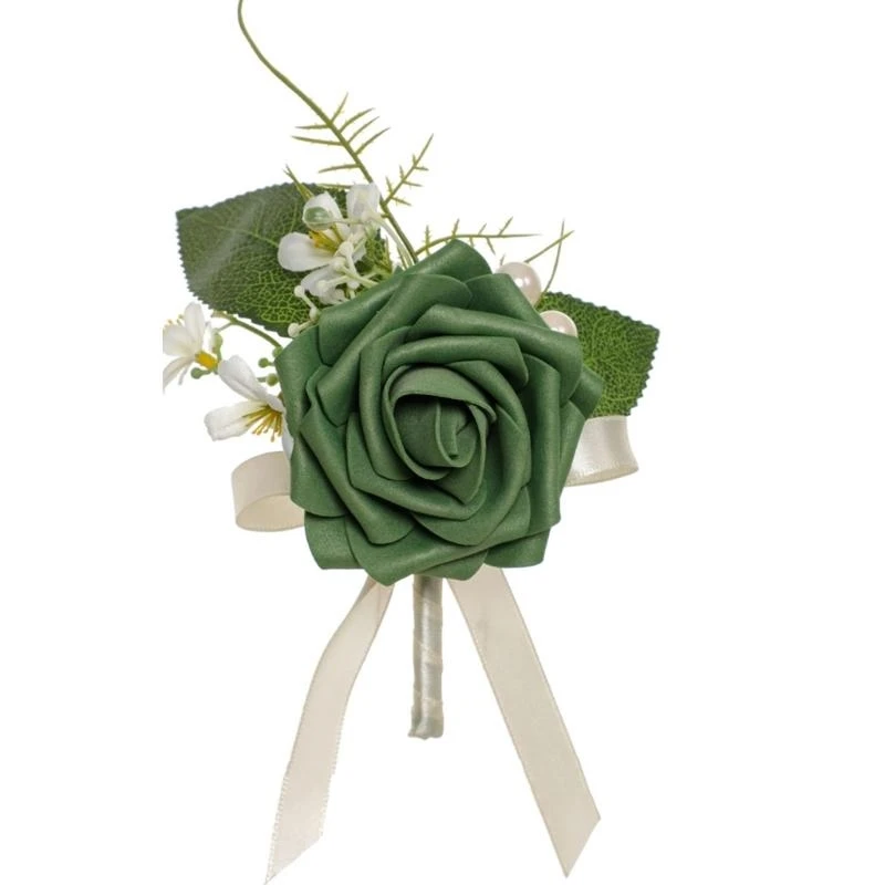 

Graceful Rose Boutonniere with Pin Artificial Flower for Stylish Gatherings