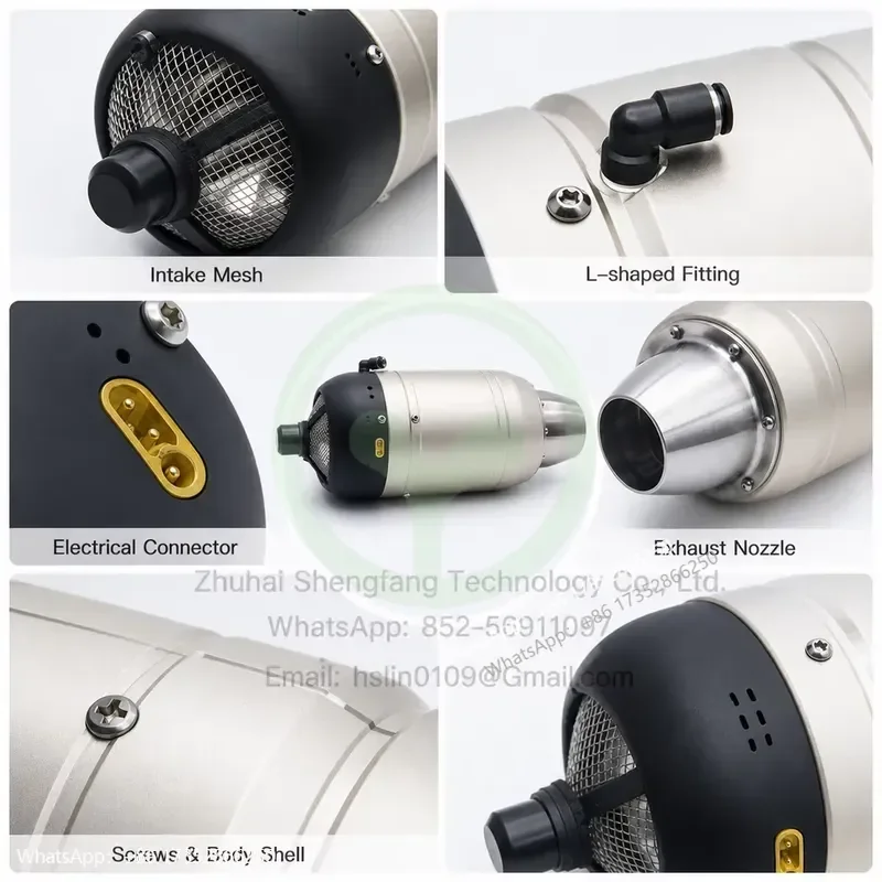 SW80B 8KG Thrust Turbojet Engine - Brushless Electric Start Model Turbine