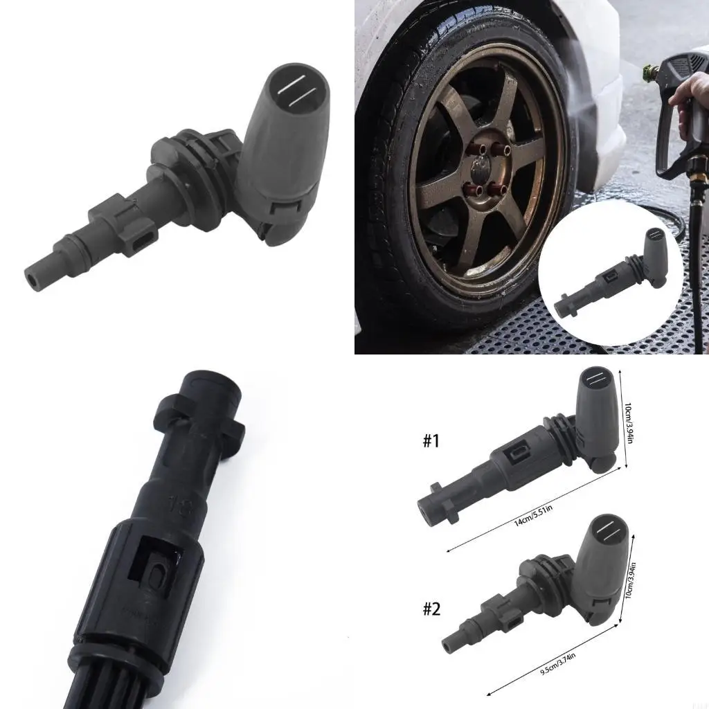 F1CF Lightweight Plastic Car Wash Tool 360 Degree Rotates Nozzle Adjustable Water Pressure Ergonomic for Outdoor Vehicle Clean