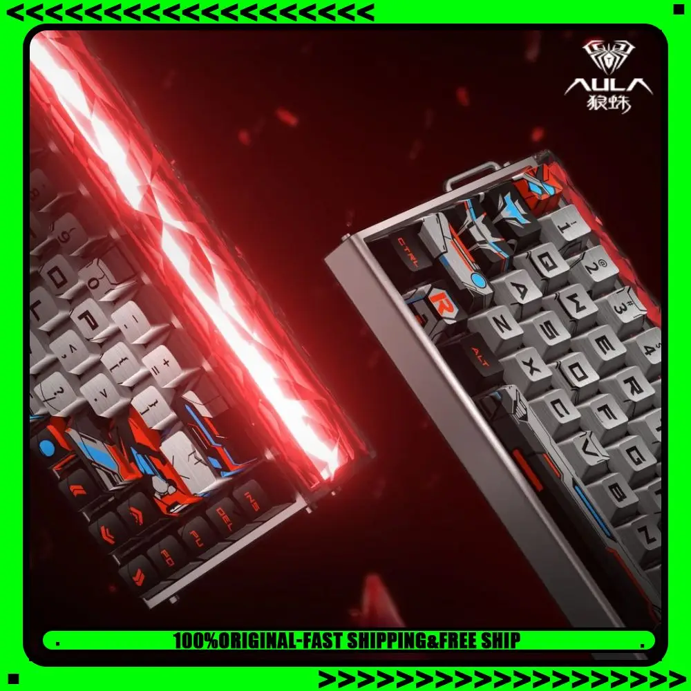 

Механическая игровая клавиатура Aula Hero68air с магнитными переключателями, три режима подключения (беспроводной, Bluetooth), низкая задержка 0.125 мс, для киберспорта и FPS-игр