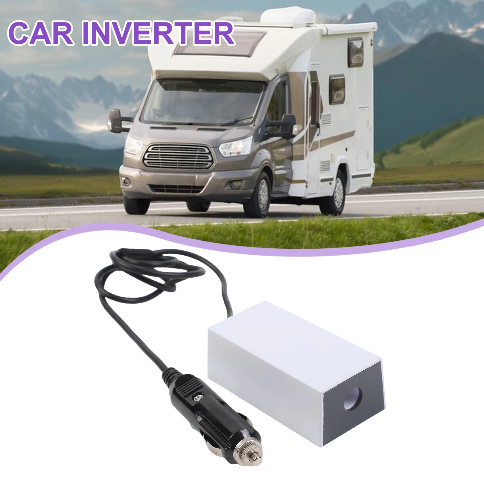 Power Outages Car Inverter for Outdoor Power 5A Power Supply Stable Power Supply for versatile Vehicle Compatibility For Outdoor