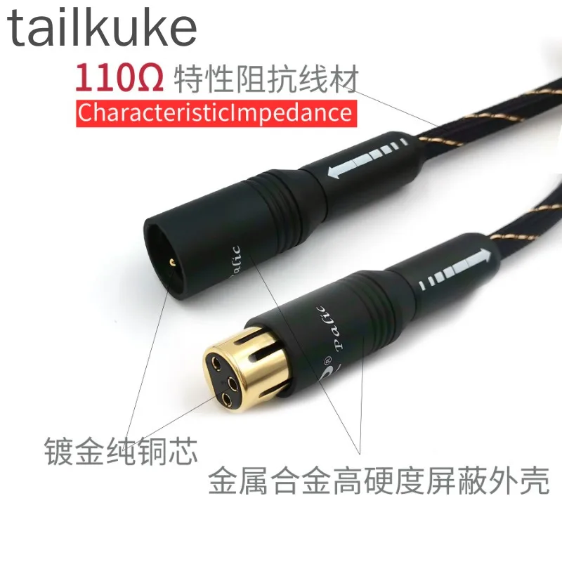 AES/EBU Digital Balanced Line 110 Ohm Characteristic Impedance Hifi Fever Coaxial Digital Audio Signal Line