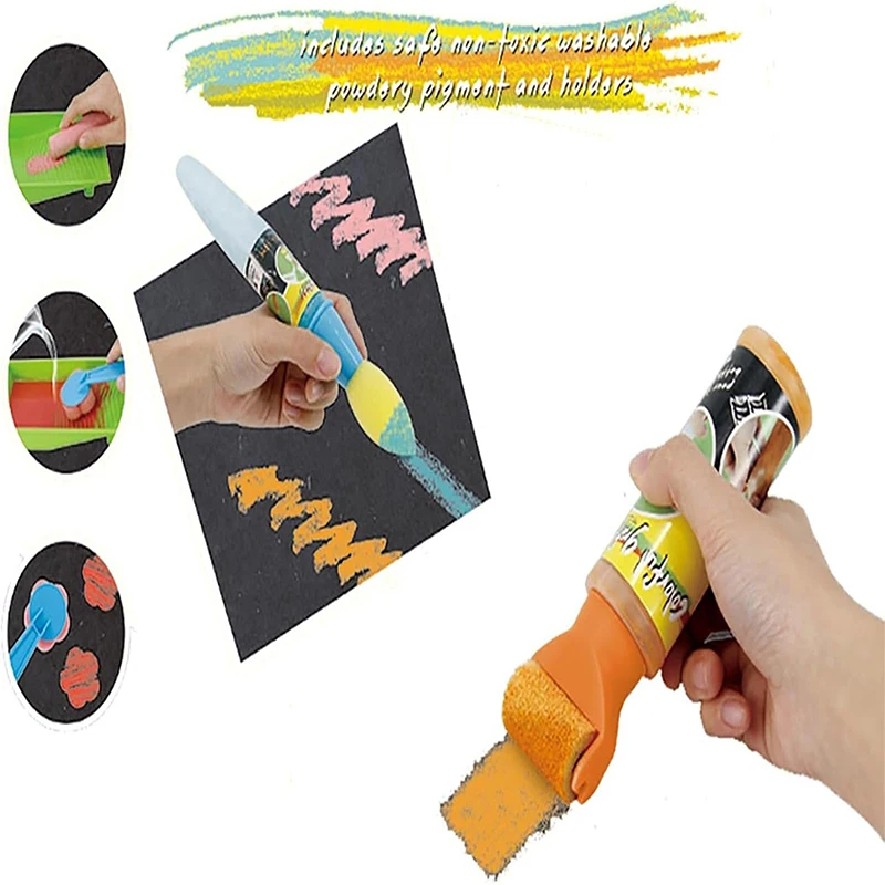 Sidewalk Chalk Paint Brush,3-Pack DIY Washable Paintbrush Bulk,Add Water To The Brush And Use Washable, Easy To Clean