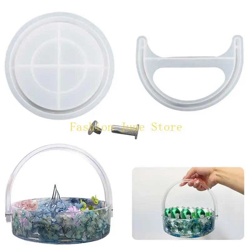 N5KA Storage Container Silicone Mold With Handheld Mold Screw Home Decoration Gifts