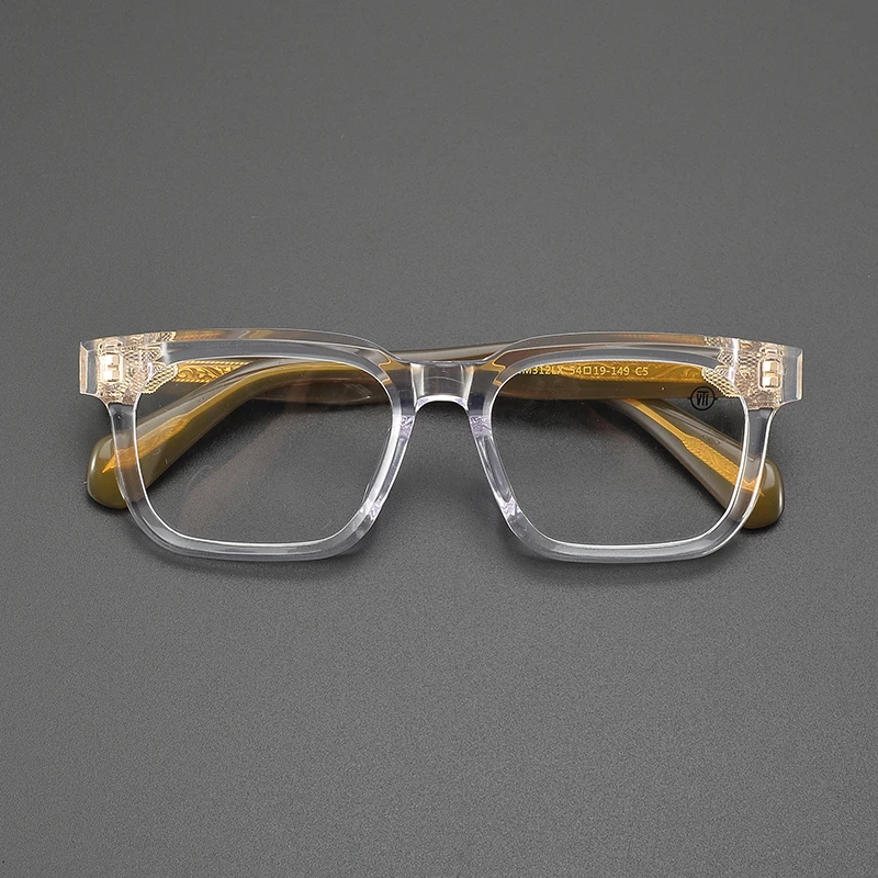 High quality thickened glasses frame business leisure retro square frame fashion tortoiseshell big brand trend optical glasses