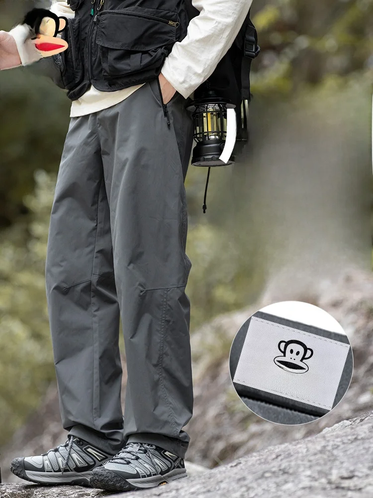 

PaulFrank Outdoor Workwear Pants Men's Casual American Functional Sle Loose Paratrooper Spring Autumn Cartoon Print