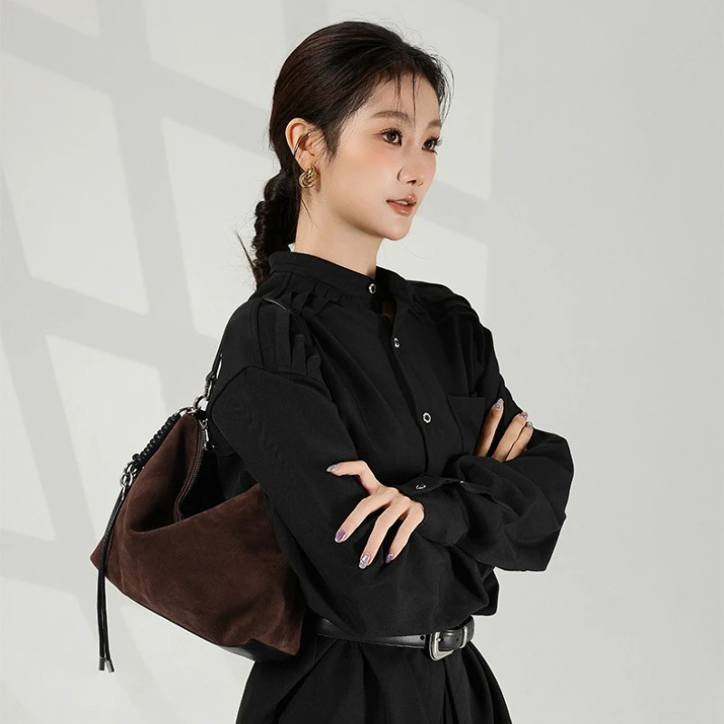 حقيبة نسائية قابلة للتحويل من جلد نوبوك مقاس 2025 A/W - حقيبة كتف من الجلد بتصميم CloudTouch تحت الإبط للتنقل في المناطق الحضرية والعمل، محفظة كتف #2