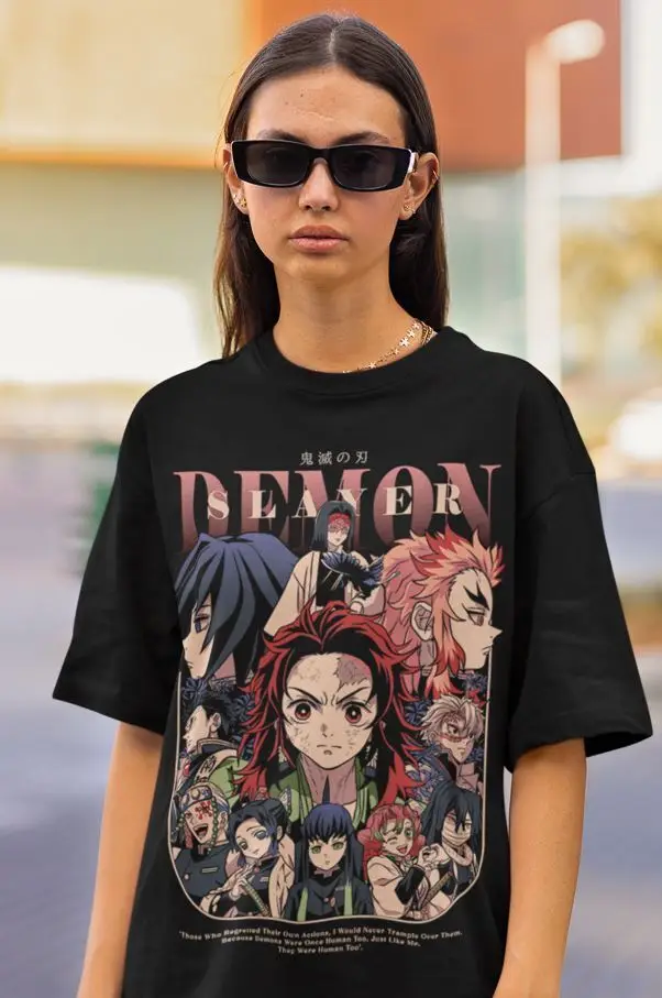 Hashira Demon Slayer T-Shirt Kimetsu No Yaiba Tengen Horror Anime Gift Shirt