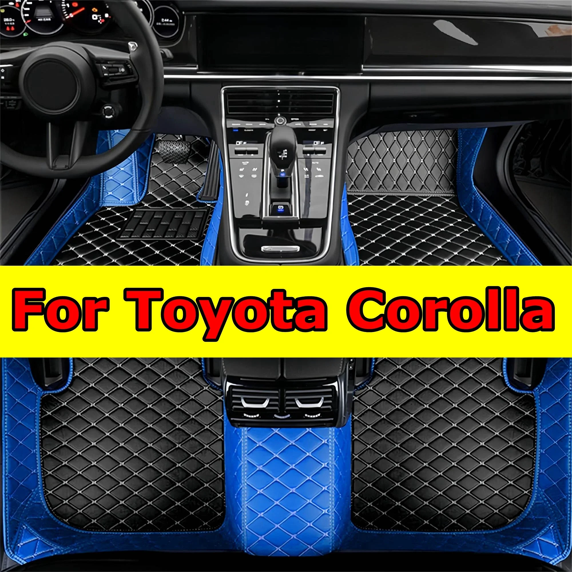 

Thickening Car Floor Mats for Toyota Corolla 2019 2020 Non-Slip All Luxury Full Coverage Leather Floor Liners Weather Waterproo