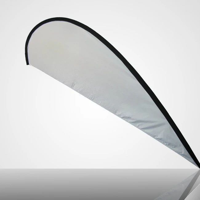 Custom printed teardrop flying flag beach flagpole subduction belt spike base