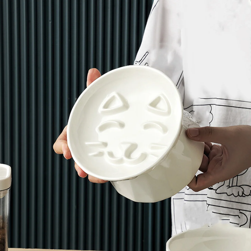 

Elevated Cat Bowl Ceramic Raised Food and Water Bowl for Cats Small Dogs Smooth Non-Tip Design Easy Clean Pet Feeding