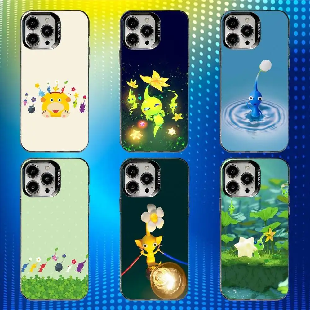 

P-Pikmin 4 Game Phone Case For iPhone 16,15,14,13,12,11,Mini,Pro,SE,MAX White Matte Shockproof Cover