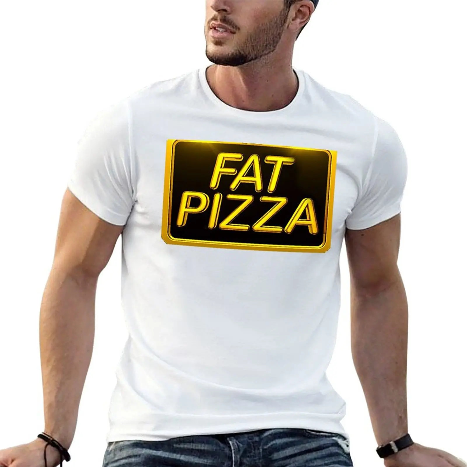 

Fat Pizza T-Shirt cotton t shirt pack man t shirt cotton high quality T-Shirt