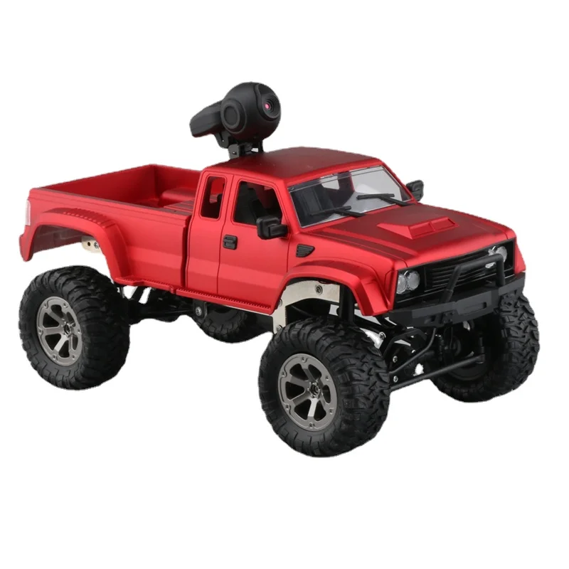 RC Car with 720P Wifi Camera Fayee FY002A 1/16 2.4G 4WD HD WIFI FPV Off-road Military Remote Control Truck W/LED Light RTR Toy