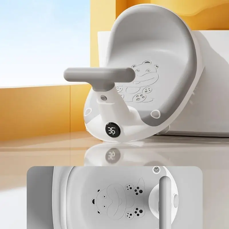

F19F Baby Bath Stool Bathtub Chair Supportive Shower Solution with Handle for Bathroom