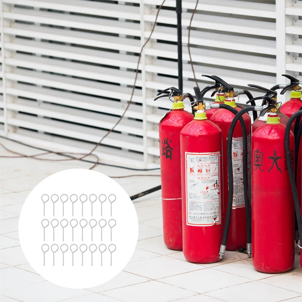 Extintor de Incêndio Trava Set, Puxar Pinos, Equipamento Bloqueio Toolbox, Lua Suprimentos, 50 Pcs