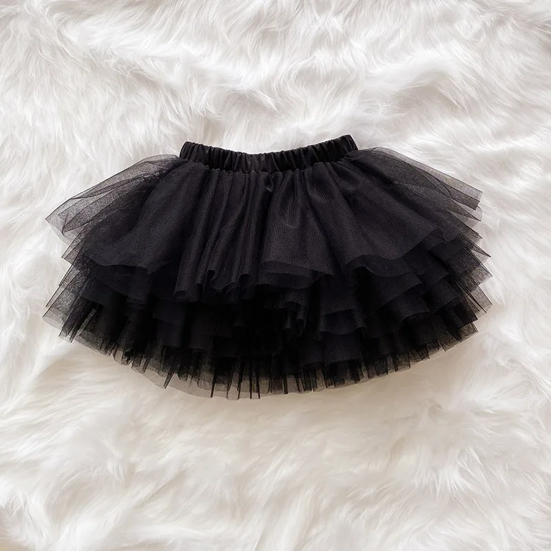 ins girls skirt six-layer yarn baby birthday cake skirt children's day princess mini tutu