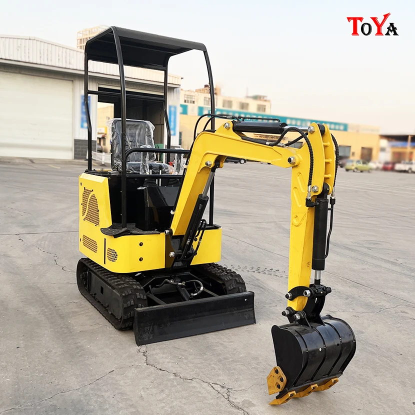 Agricultural tools home cheap dual-drive, high-torque, mini hydraulic excavator, farmland covered micro digger customized