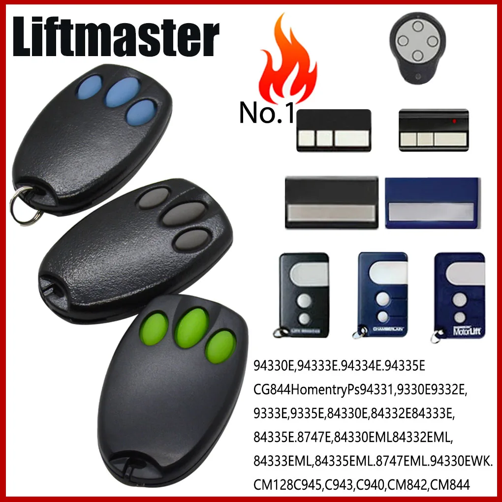 433MHzHand Transmitter  for Liftmaster 94335E 84335E 9747E 1A5478 433.92mhz garage door remote control