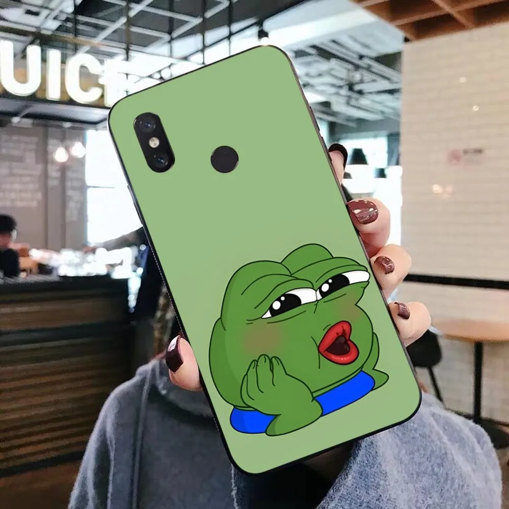 S-Sad F-Frog P-Pepes Phone Case For Xiaomi Mi 5X 8 9 10 11 12 lite pro 10T PocoX3pro PocoM3 Note 10 pro lite