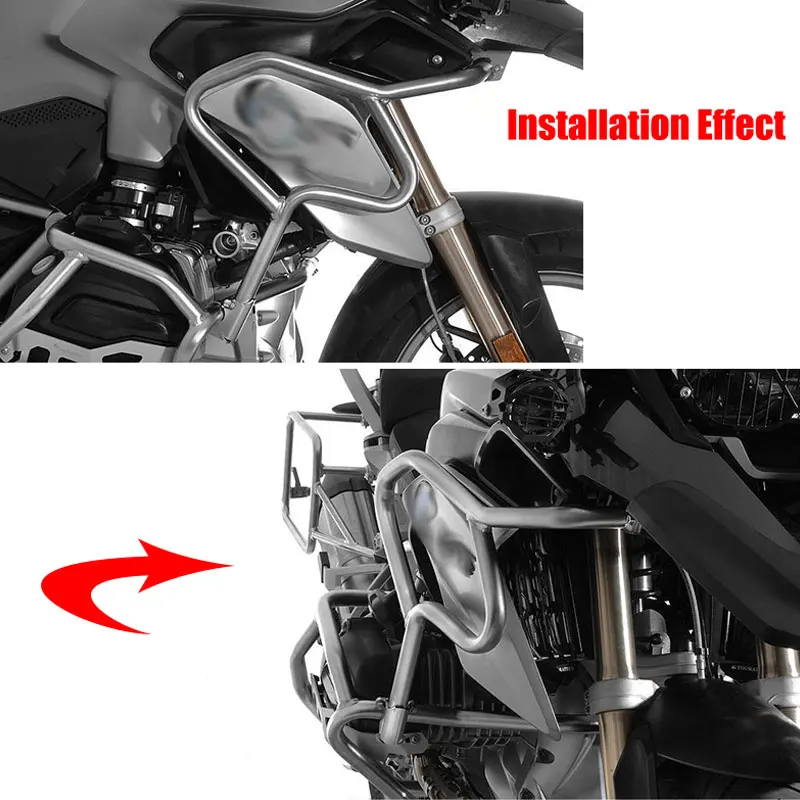 R 1200GSMotorcycle 2013-2018 Upper/Lower Crash Bar Bumper Frame Protector Engine Guard Tank Bar Fit for BMW R1200GS R 1200 GS LC