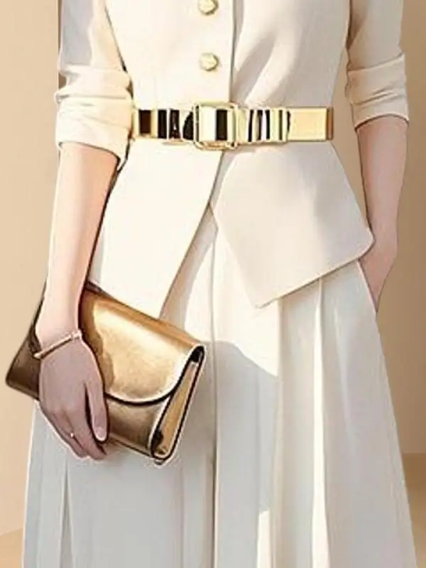 

Autumn Winter New Arrival Small Fraance Sle Set Women Powerful Aosphere High-End Feeling White Jaet Skirt Pants Two-P...