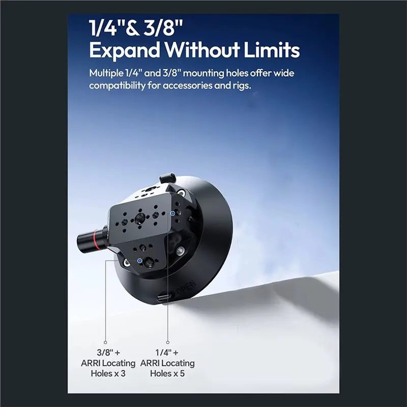 Ingenious-TB15 Suction Cup Mount Vehicle-Mounted Camera Sucker Bracket Sturdy Flexible Design For Filmmakers