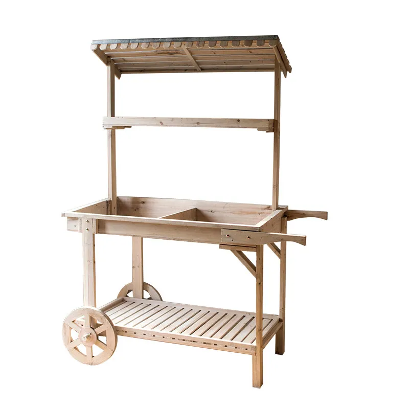

Customized large, cart, float, flower rack, flower shop decoration display rack, multi-function