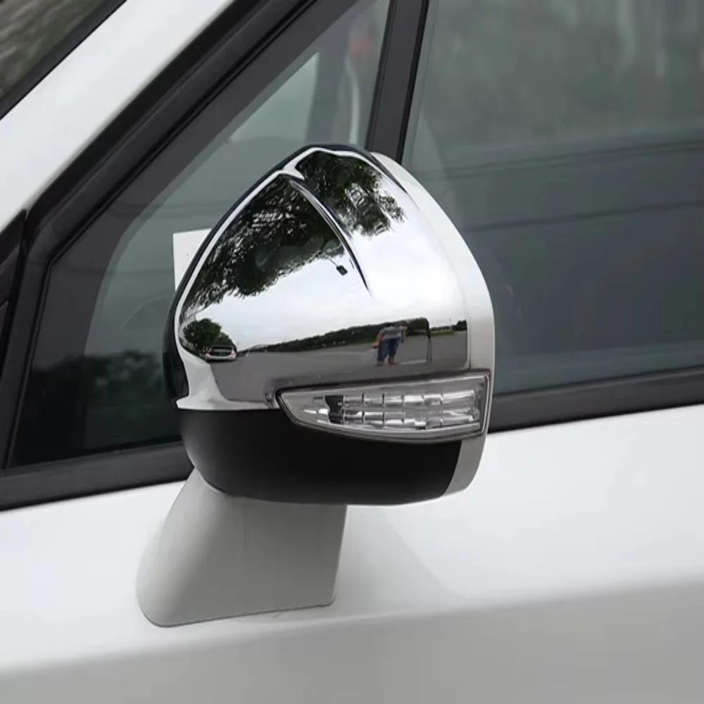 2PCS/Set Car Stying For Peugeot 301 308 408 508 2008 3008 308S Door Side Wing Mirror Chrome Cover Rear View Cap Accessories