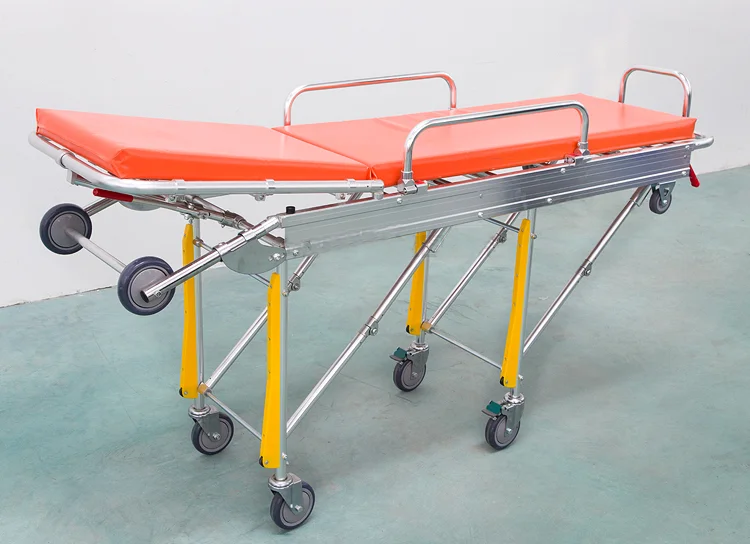 Ambulance Stretcher Aluminum Medical Patient Emergency Ambulance Transfer Stretcher Bed Medical CE Aluminium Alloy 1pcs