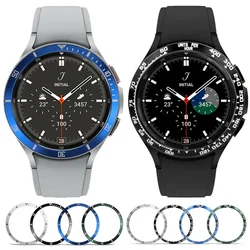 サムスンギャラクシーウォッチ4用メタルベゼル,クラシック,46mm, 42mm,gear s3フロンティアカバー,粘着ケース,スマートウォッチスケール,リングアクセサリー