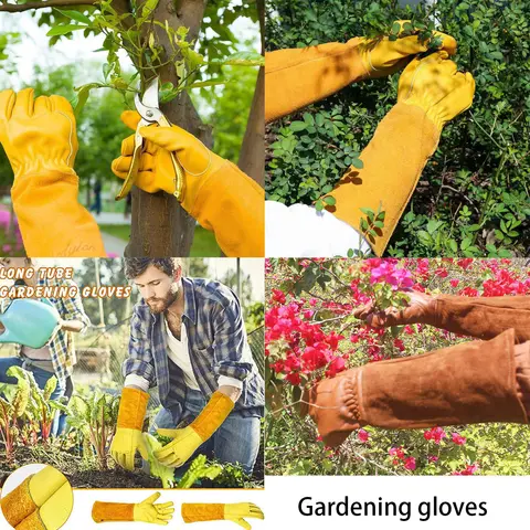 Welding Gloves, Heat Resistant Cowhide Leather Gloves Fireproof & Heat Insulated Work Gloves for Welding Fireplace BBQ Campfire