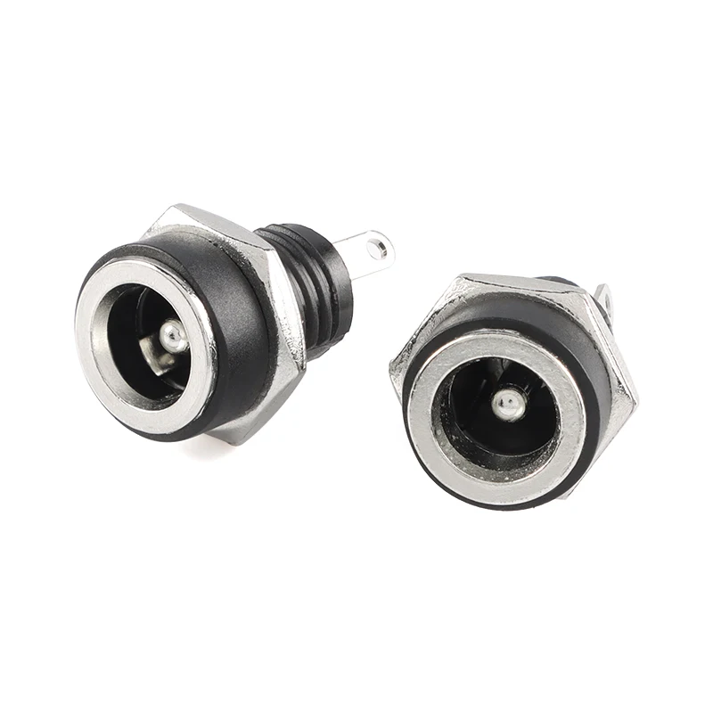 5Pairs 5.5x2.1mm DC Power Supply Male Plug + Female Jack Panel Mount Solder Wire Connector 5.5 * 2.1mm DC Plug Socket Connector