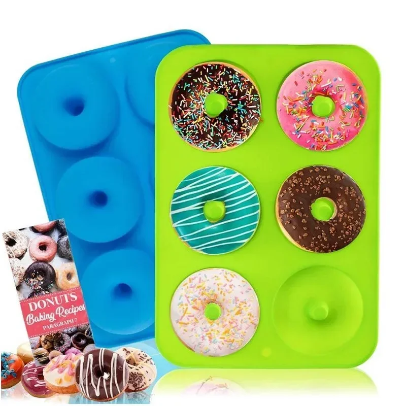 Silicone Donut Mold Baking Pan Non-Stick Baking Pastry Chocolate Cake Dessert DIY Decoration Tools Bagels Muffins Donuts Maker