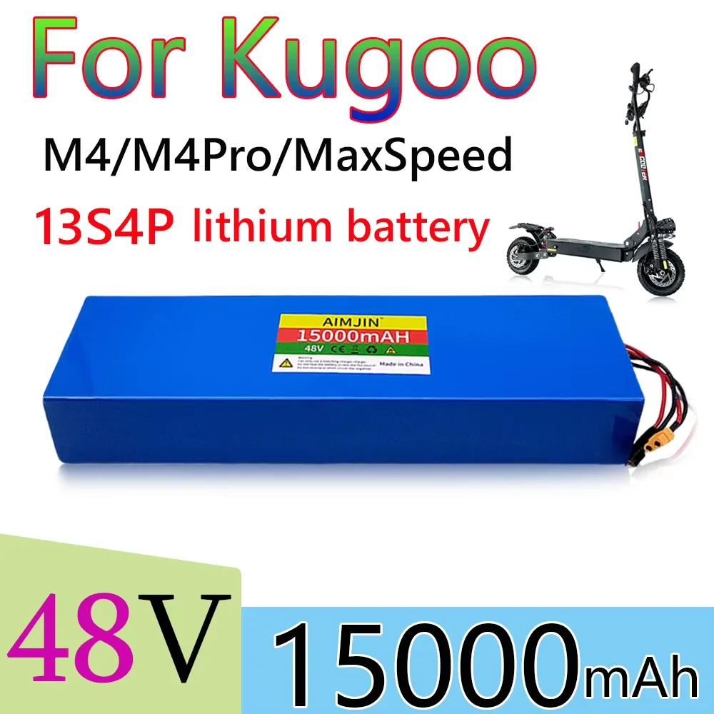 

48V 13S4P 15000mAh battery pack For Original Kugoo M4/M4Pro/MaxSpeed electric scooter battery built in BMS