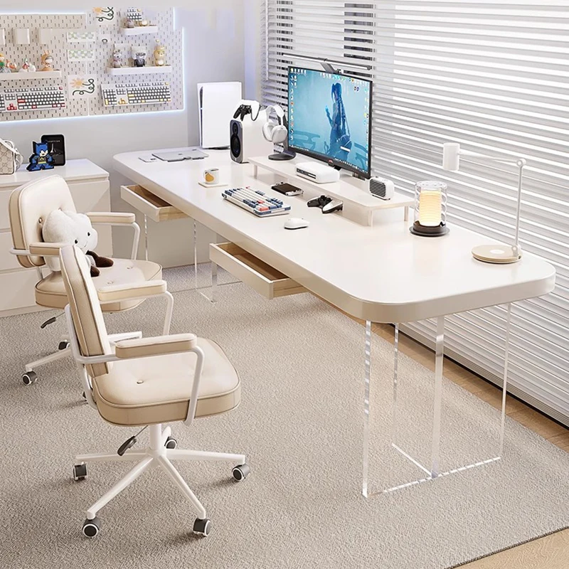 Console Gaming Computer Desks Living Room Study Students Shelves Standing Reading Table Coffee Escritorios Library Furniture