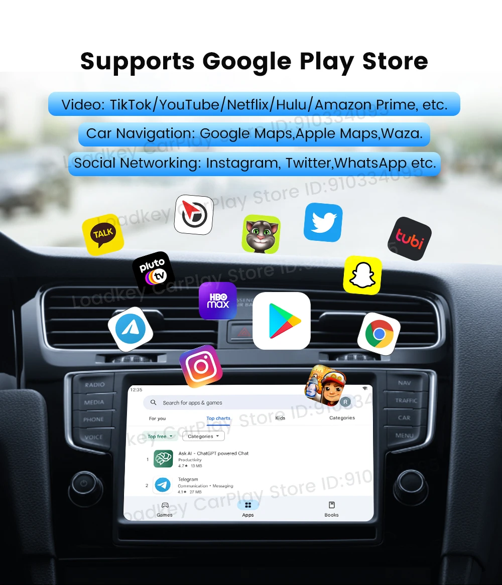 2026 Carlinkit LITE Wireless Android Auto & Car Play Ai Box Usb Watch Videos Online 32GB For Netflix Iptv 3 IN 1 Carplay Tv Box