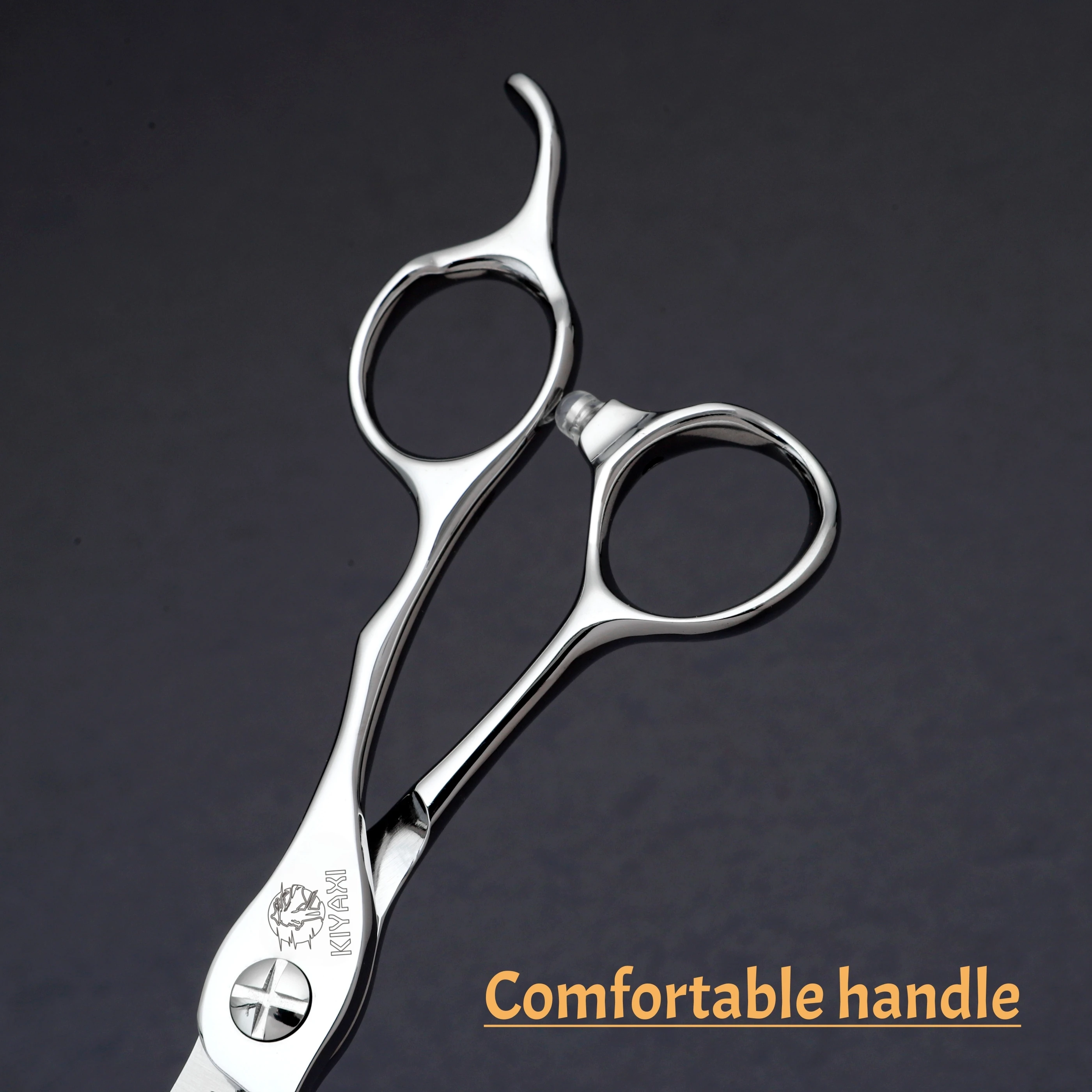 KIYAXI Professional Hairdressing Scissors, 6.0 Inch Contrary Tooth Hair Cutting Scissors, Comfortable Handle Barber Ma'ch Machin