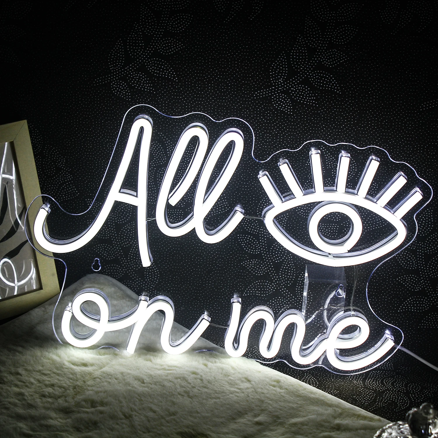 

All eyes on me Neon Sign Letter Neon Light Sign Wall Decor Lights for Girls Bedroom Game Bar Wedding Party Birthday Neon