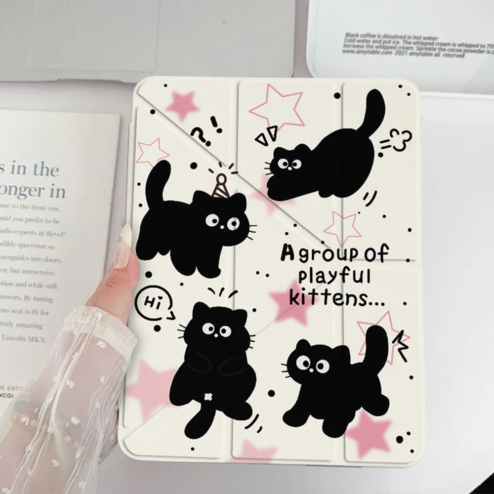 For iPad 11 10.9 12.9 10.2 Pro 11 13 2024 Case With Pencil Slot Cover For iPad 10.5 9.7 Mini 6 7 Air 13 11 2025 5 10.9 3 10.5 4