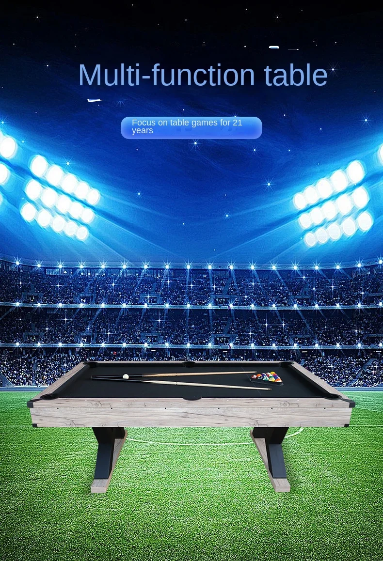 Custom Factory New 3-in-1 Multi-Functional Indoor Sports Table Billiard Table Tennis Conference-All