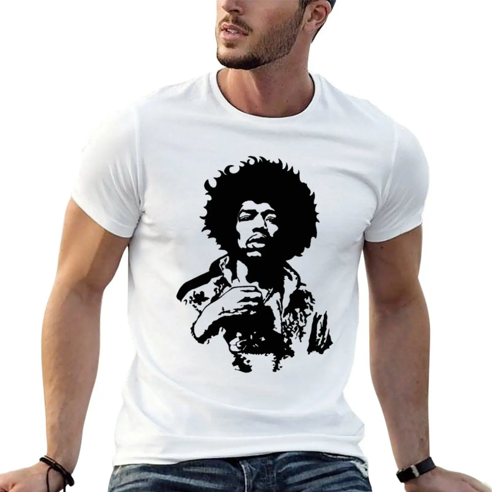 

JmHndrx T-Shirt t shirts for man graphic vintage black cotton t-shirt plain for man package T-Shirt