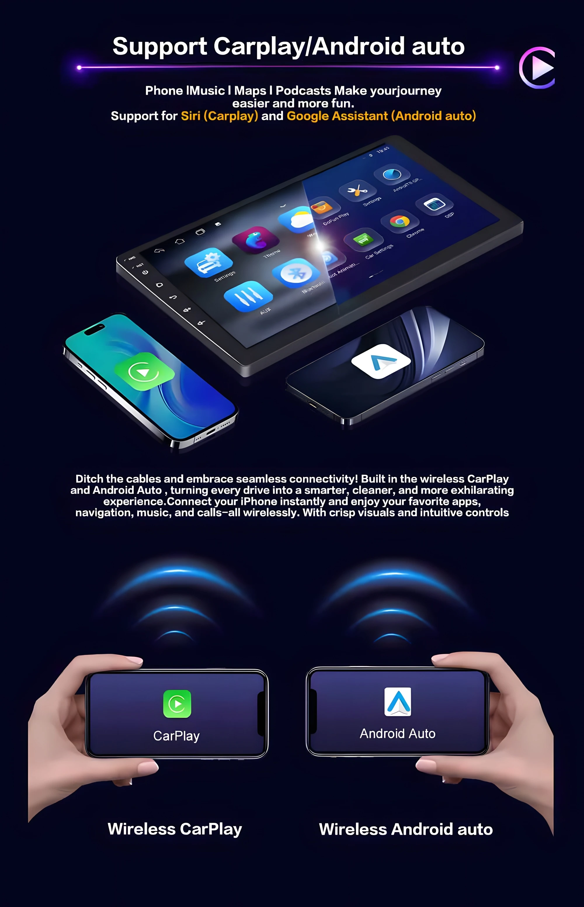 Autoradio لإنفينيتي G4 G25 G35 G37 2006 - 2013 Carplay أندرويد السيارات بلوتوث اللاسلكية ستيريو DSP مضخم الصوت 4G GPS والملاحة