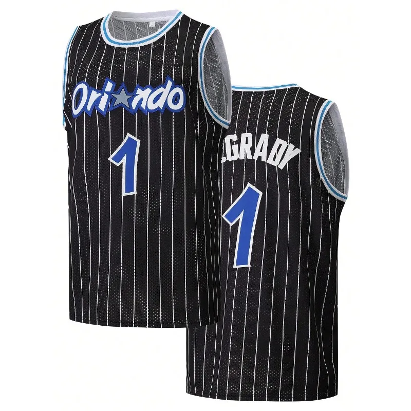 26 Retro Orlando 1 Penny Hardaway Basketball Jersey Blue White Striped Vintage Sports Uniform Casual 3d Vest Kids and Men Women