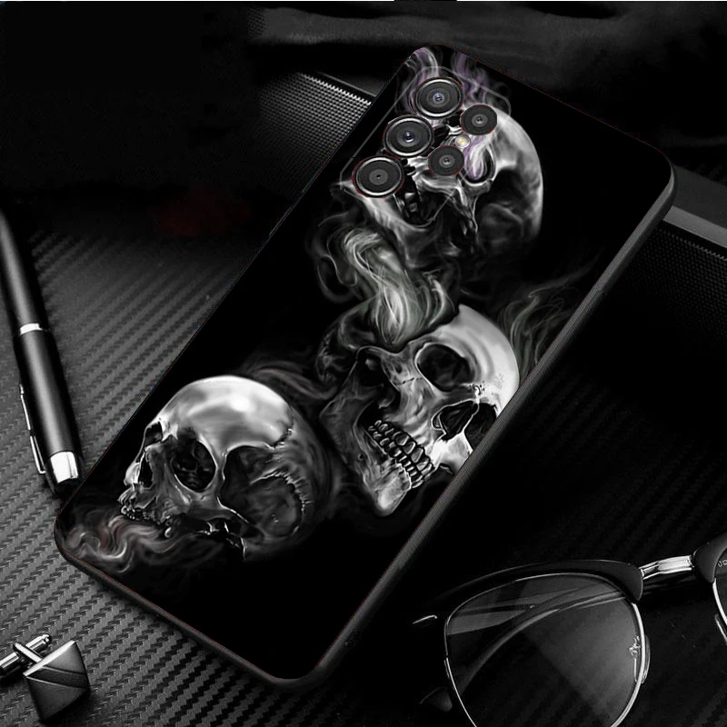 Phone Case for Samsung S24 S23 S22 S21 S20 Ultra S20 S22 S21 S10E S20 FE S24 Plus Skull Case