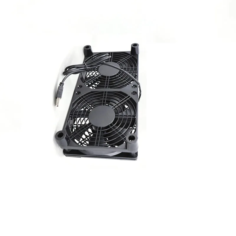 1 Set High Airflow Cooling Fan For Router Modem Receiver 120mm DC 5V USB Powered PC Router Fans A7